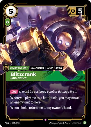 Blitzcrank - Impassive (067/298) - Origins Foil-1
