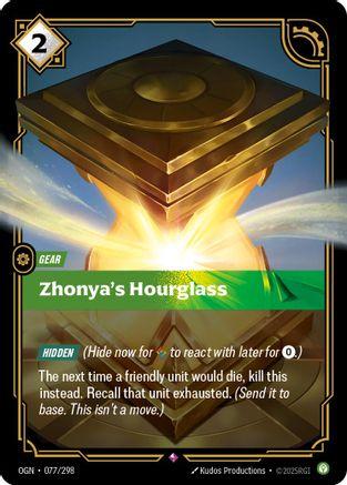 Zhonya's Hourglass (077/298) - Origins Foil-1