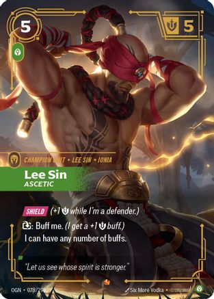 Lee Sin - Ascetic (078/298) - Origins Foil-1