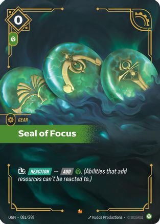 Seal of Focus (081/298) - Origins Foil-1