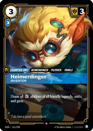 Heimerdinger - Inventor (111/298) - Origins Foil-1