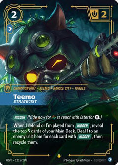 Teemo - Strategist (Alternate Art) (121a/298) - Origins Foil-1