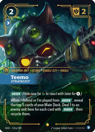 Teemo - Strategist (Alternate Art) (121a/298) - Origins Foil-1