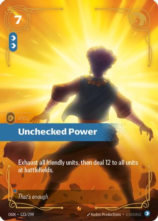 Unchecked Power (123/298) - Origins Foil-1