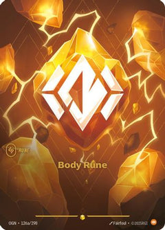 Body Rune (Alternate Art) (126a/298) - Origins Foil-1