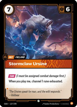 Stormclaw Ursine (137/298) - Origins-1