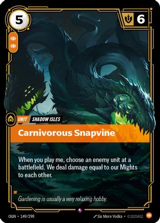 Carnivorous Snapvine (149/298) - Origins Foil-1