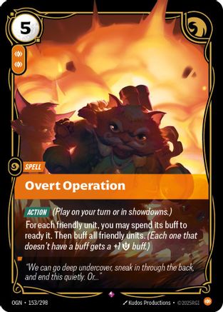 Overt Operation (153/298) - Origins Foil-1