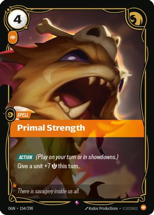 Primal Strength (154/298) - Origins Foil-1