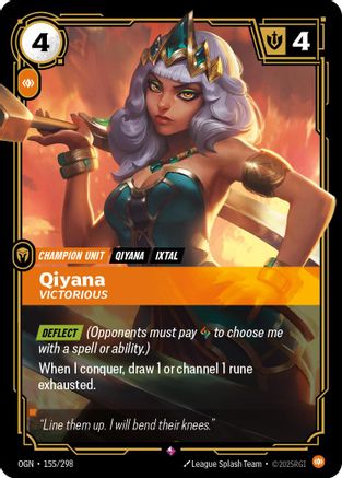 Qiyana - Victorious (155/298) - Origins Foil-1