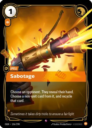 Sabotage (156/298) - Origins Foil-1