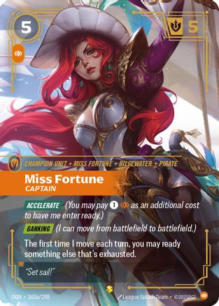 Miss Fortune - Captain (Alternate Art) (162a/298) - Origins Foil-1