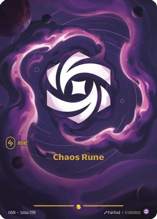 Chaos Rune (Alternate Art) (166a/298) - Origins Foil-1