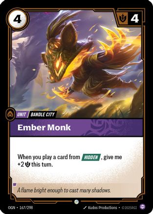 Ember Monk (167/298) - Origins Foil-1