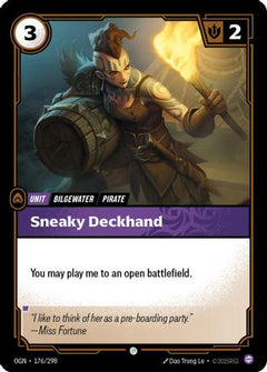Sneaky Deckhand (176/298) - Origins Foil-1