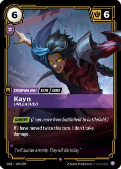 Kayn - Unleashed (189/298) - Origins Foil-1