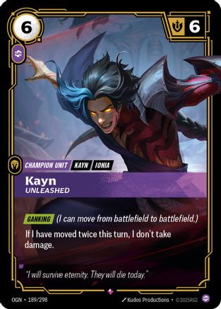 Kayn - Unleashed (189/298) - Origins Foil-1