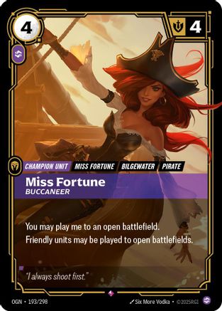 Miss Fortune - Buccaneer (193/298) - Origins Foil-1