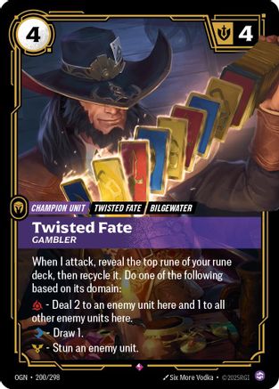 Twisted Fate - Gambler (200/298) - Origins Foil-1