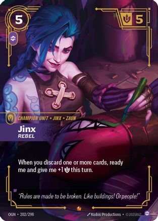 Jinx - Rebel (202/298) - Origins Foil-1