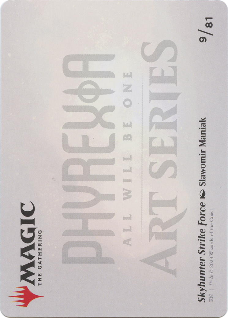 Skyhunter Strike Force // Skyhunter Strike Force (AONE-009) - Phyrexia: All Will Be One Art Series (Borderless) Foil-2