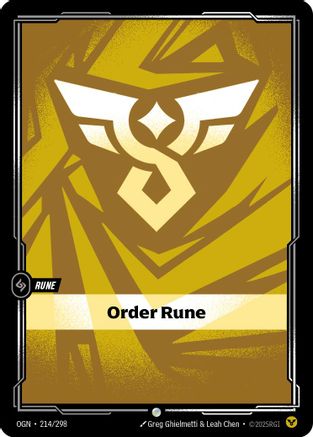 Order Rune (214/298) - Origins Foil-1