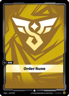 Order Rune (214/298) - Origins Foil-1