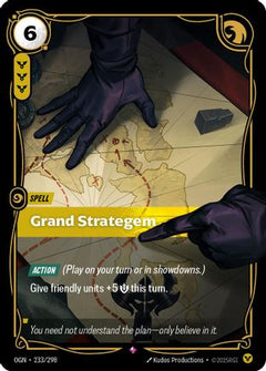 Grand Strategem (233/298) - Origins Foil-1