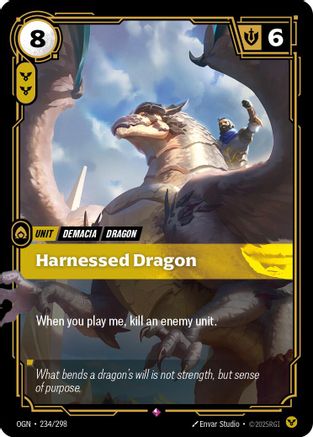 Harnessed Dragon (234/298) - Origins Foil-1