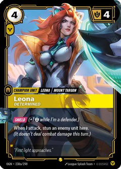 Leona - Determined (Alternate Art) (238a/298) - Origins Foil-1