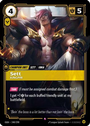 Sett - Kingpin (240/298) - Origins Foil-1
