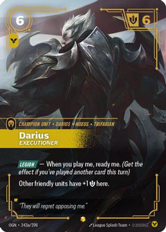 Darius - Executioner (Alternate Art) (243a/298) - Origins Foil-1