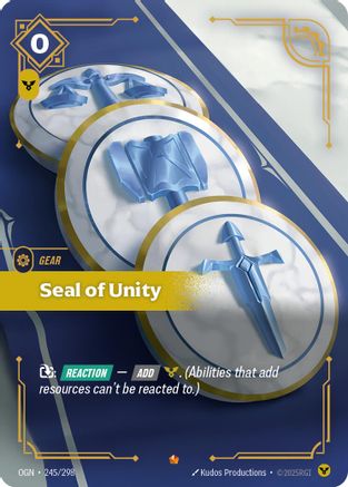 Seal of Unity (245/298) - Origins Foil-1