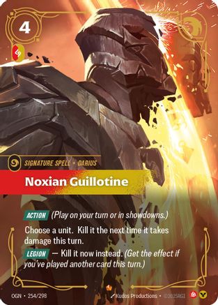 Noxian Guillotine (254/298) - Origins Foil-1