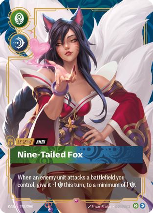 Ahri - Nine-Tailed Fox (255/298) - Origins Foil-1
