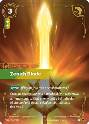 Zenith Blade (262/298) - Origins Foil-1