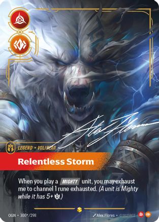 Volibear - Relentless Storm (Signature) (300*/298) - Origins Foil-1
