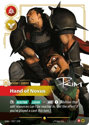 Darius - Hand of Noxus (Signature) (302*/298) - Origins Foil-1