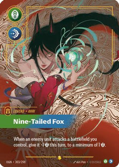 Ahri - Nine-Tailed Fox (Showcase) (303/298) - Origins Foil-1