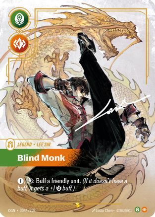 Lee Sin - Blind Monk (Signature) (304*/298) - Origins Foil-1