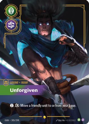 Yasuo - Unforgiven (Showcase) (305/298) - Origins Foil-1