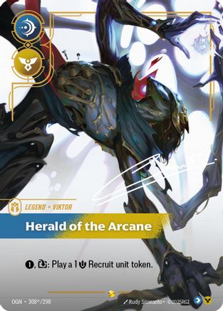 Viktor - Herald of the Arcane (Signature) (308*/298) - Origins Foil-1