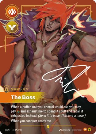 Sett - The Boss (Signature) (310*/298) - Origins Foil-1