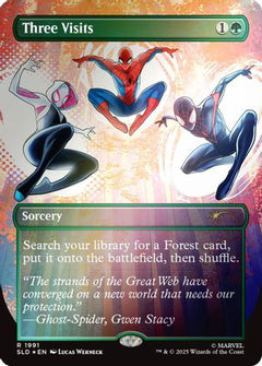 Three Visits (Rainbow Foil) (SLD-1991) - Secret Lair Drop Series Foil-1