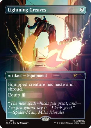 Lightning Greaves (1992) (Rainbow Foil) (SLD-1992) - Secret Lair Drop Series Foil-1