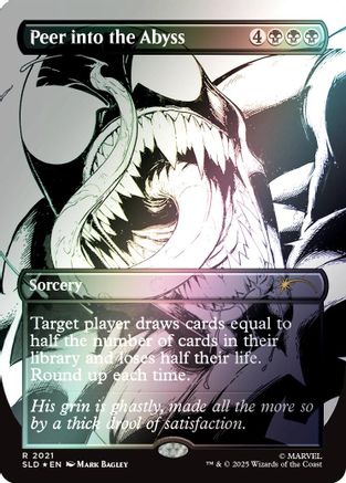 Peer into the Abyss (2021) (Rainbow Foil) (SLD-2021) - Secret Lair Drop Series Foil-1