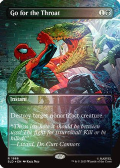 Go for the Throat (Rainbow Foil) (SLD-1986) - Secret Lair Drop Series Foil-1
