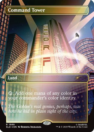 Command Tower (1989) (Rainbow Foil) (SLD-1989) - Secret Lair Drop Series Foil-1