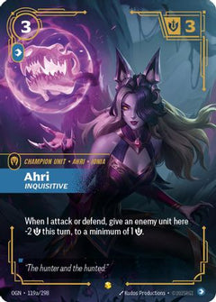 Ahri - Inquisitive (Alternate Art) (119a/298) - Origins Foil-1