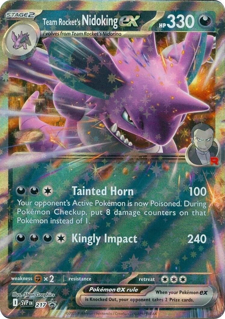 Team Rocket's Nidoking ex (217) [Scarlet & Violet: Black Star Promos]-1